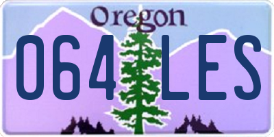 OR license plate 064LES