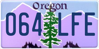 OR license plate 064LFE