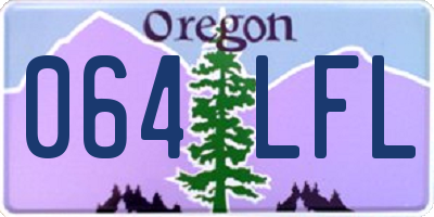 OR license plate 064LFL
