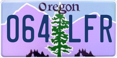 OR license plate 064LFR