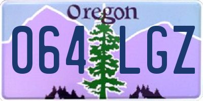 OR license plate 064LGZ