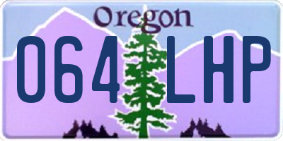 OR license plate 064LHP