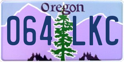OR license plate 064LKC