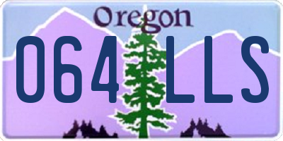 OR license plate 064LLS