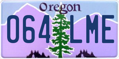 OR license plate 064LME