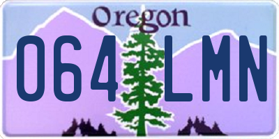 OR license plate 064LMN