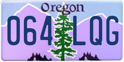 OR license plate 064LQG