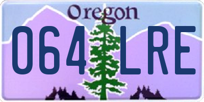 OR license plate 064LRE
