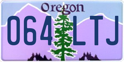 OR license plate 064LTJ