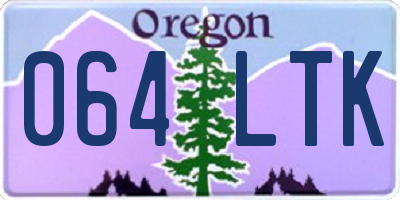 OR license plate 064LTK