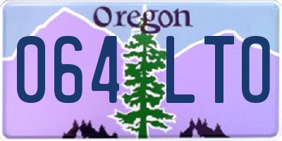 OR license plate 064LTO
