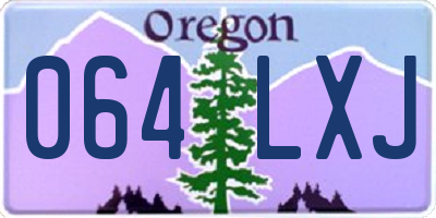 OR license plate 064LXJ