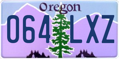 OR license plate 064LXZ