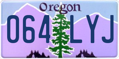 OR license plate 064LYJ
