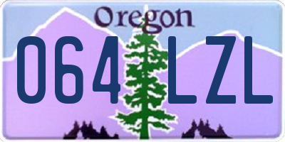 OR license plate 064LZL