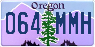 OR license plate 064MMH