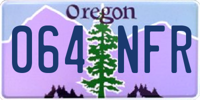 OR license plate 064NFR