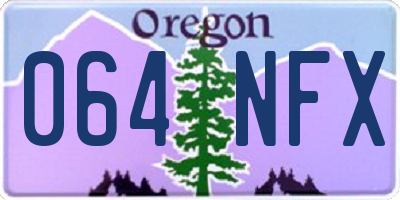OR license plate 064NFX