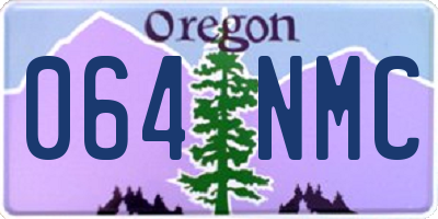 OR license plate 064NMC
