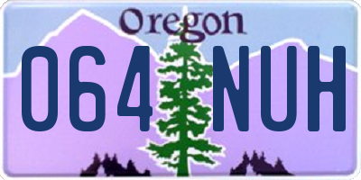 OR license plate 064NUH