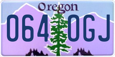OR license plate 064OGJ