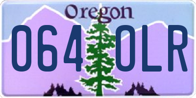 OR license plate 064OLR