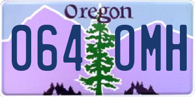 OR license plate 064OMH