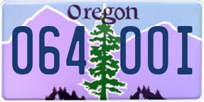 OR license plate 064OOI
