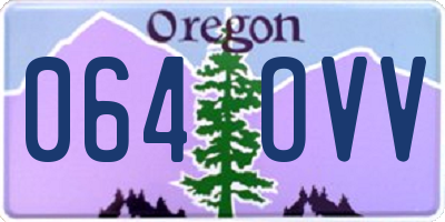 OR license plate 064OVV