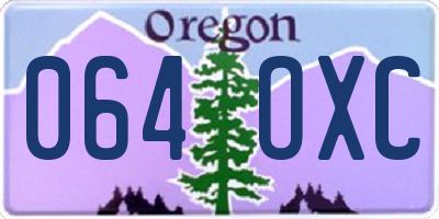OR license plate 064OXC