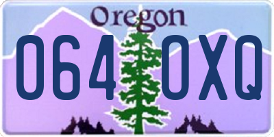 OR license plate 064OXQ