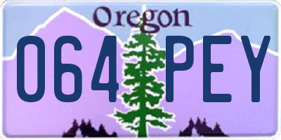 OR license plate 064PEY