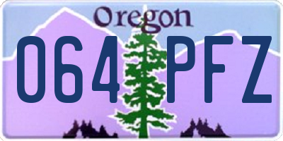 OR license plate 064PFZ