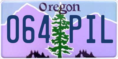 OR license plate 064PIL