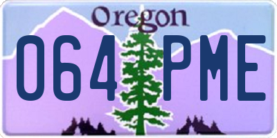 OR license plate 064PME