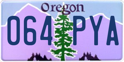 OR license plate 064PYA