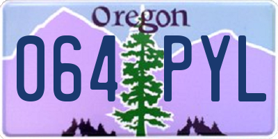 OR license plate 064PYL