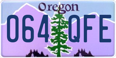 OR license plate 064QFE
