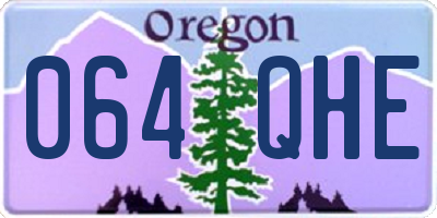 OR license plate 064QHE