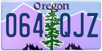 OR license plate 064QJZ