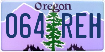 OR license plate 064REH