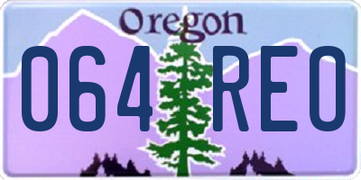 OR license plate 064REO