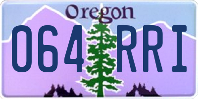 OR license plate 064RRI