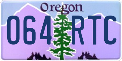 OR license plate 064RTC