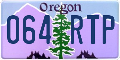 OR license plate 064RTP