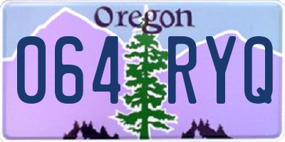 OR license plate 064RYQ