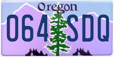 OR license plate 064SDQ