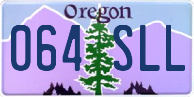 OR license plate 064SLL