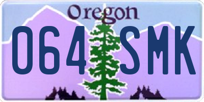 OR license plate 064SMK