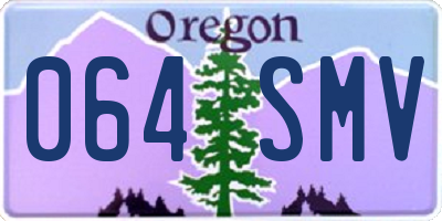 OR license plate 064SMV